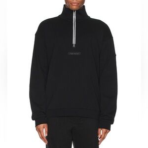 NWT Moncler T-neck Jersey Pullover in Black size medium